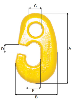 Photo of G-Hook High Tensile EAG - Dimensions