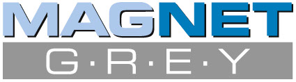 Photo of Magnet Grey Netting Logo