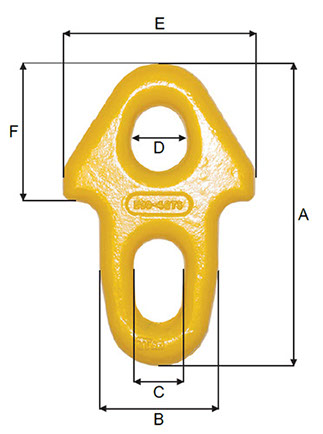 Photo of Stoppers Yellow Painted Dimensions